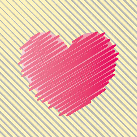 This is an illustration of abstract heart.のイラスト素材