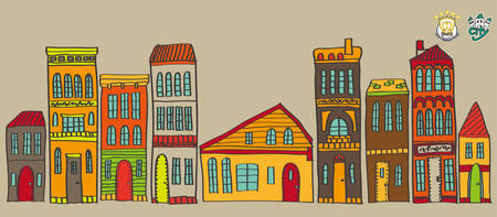 It is an illustration of the cityscape.のイラスト素材