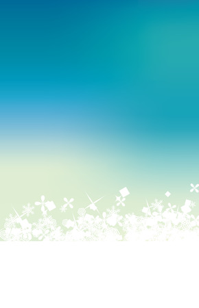 This is an illustration of snow crystals.のイラスト素材