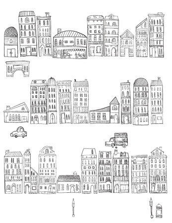 It is an illustration of the cityscape.のイラスト素材