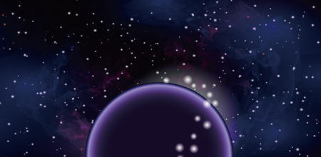 It is an illustration of the universe.