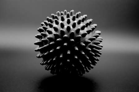 a close up of a massage ballの写真素材