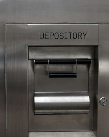 Making a depositの写真素材