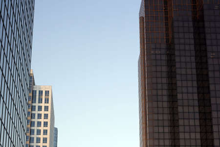 Modern urban city and office buildingsの写真素材