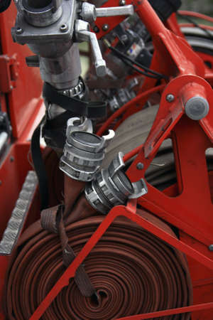 Preparing for a fire in Paris Franceの写真素材