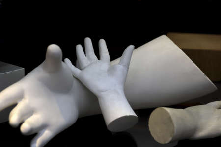 Giving a helping handの写真素材