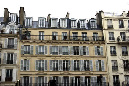 Homes in Paris of the upper classの写真素材