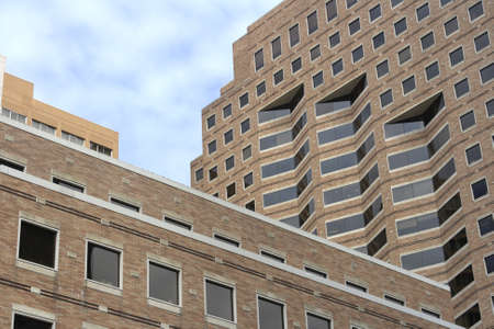 Modern brick office buildings