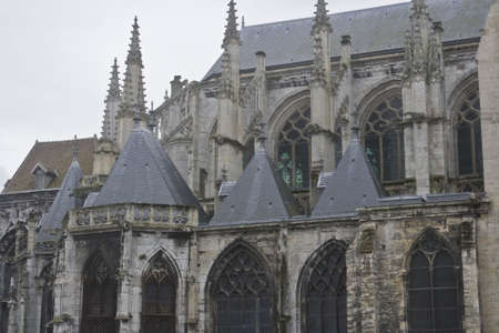 Basilica in Normandy Franceの写真素材