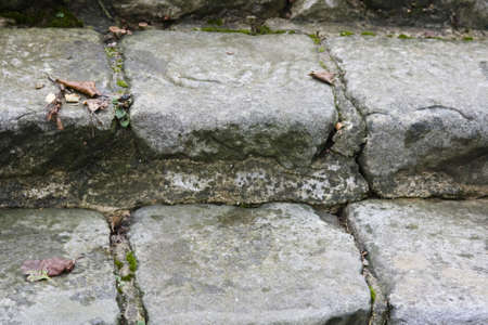 Stone stairway leading up to an ancient French residence6の写真素材