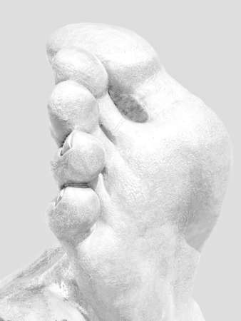 White cold large footの写真素材