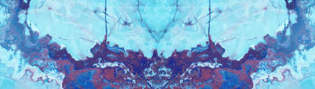 Blue turquoise pink purple abstract marble granite natural stone texture background banner panorama