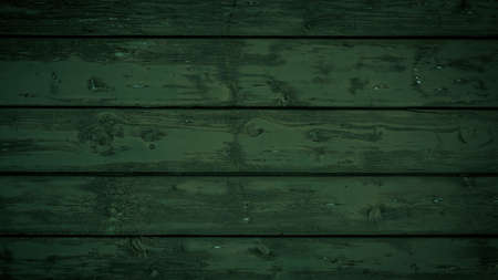 Abstract grunge old dark green painted wooden texture - wood backgroundの写真素材