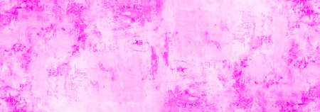Abstract pink white soft bright watercolor painted paper texture background banner panoramaの写真素材