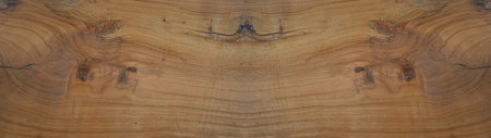 Old brown rustic weathred dark grunge wooden timber table wall floor board texture - wood background banner panorama top viewの写真素材