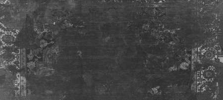 Grunge worn shabby vintage retro black anthracite gray gray concrete stone cement print motif...
