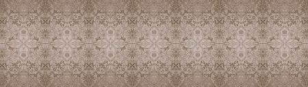 Seamless abstract mosaic brown beige vintage retro concrete stone cement wall texture, with...
