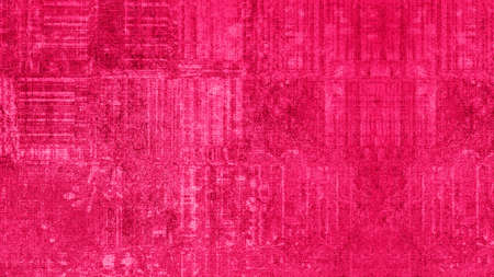 Old abstract pink magenta vintage shabby patchwork motif tiles stone concrete cement wall texture...