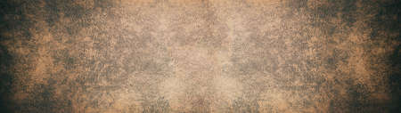 old brown rustic leather - background banner panorama longの写真素材