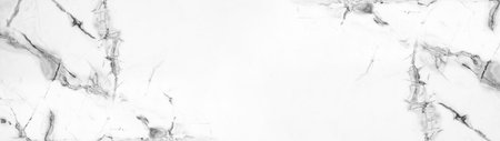 Marbled background banner panorama - High resolution white gray gray Carrara marble stone textureの写真素材