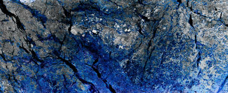 Blue gray white abstract marble granite natural stone texture background banner panoramaの写真素材