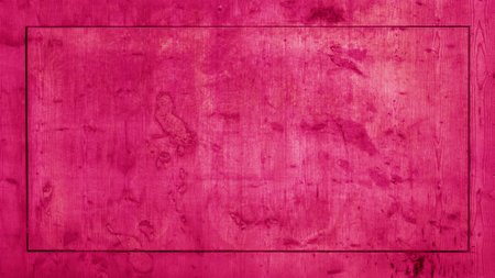 Abstract grunge old pink magenta painted wooden texture, with black frame - wood board background...