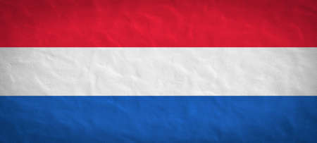 Netherlands background banner pattern template - Abstract stone concret wall texture in the colors of dutch flagの写真素材