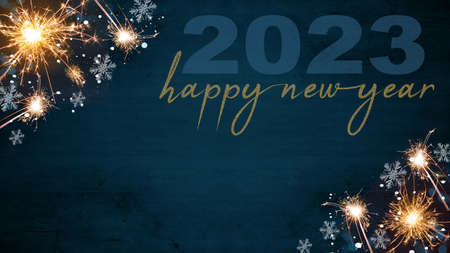 Happy New year / New Year's Eve / Holiday background - Top view / above view from sparklers, bokeh...