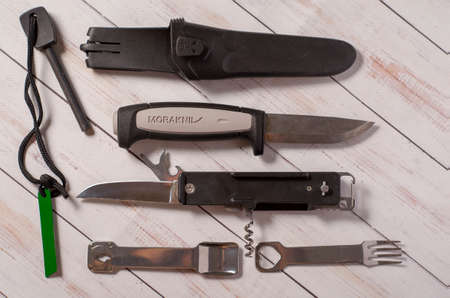 layout of travel accessories
