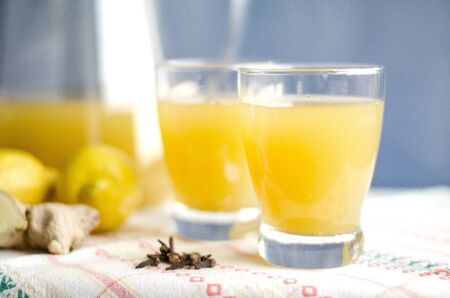 Fresh homemade juiceの写真素材