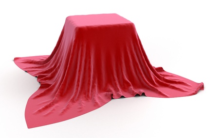 Table covered clothの写真素材