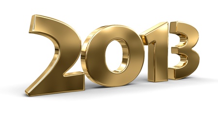 New Year 2013  clipping path included の写真素材