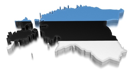 Estonia  clipping path included の写真素材
