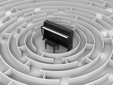 Maze to Pianoの写真素材