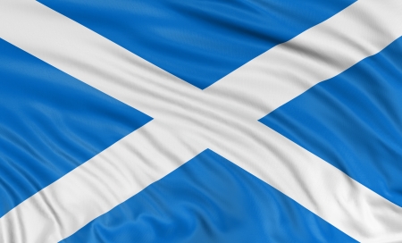 3D Scottish flagの写真素材
