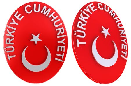 3D Turkish coat of armsの写真素材