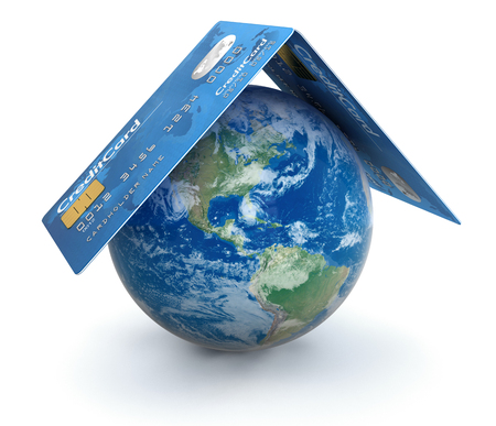 Globe and Credit Card 
の写真素材
