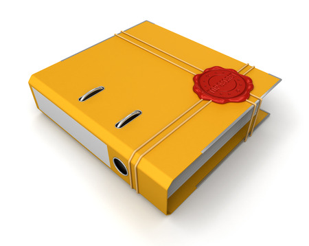 Folder Top Secret  の写真素材