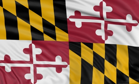3D Maryland Flagの写真素材