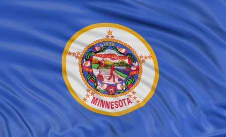 3D Minnesota Flagの写真素材
