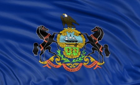 3D Pennsylvania Flagの写真素材