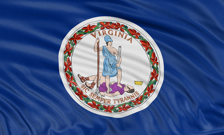 3D Virginia  Flagの写真素材
