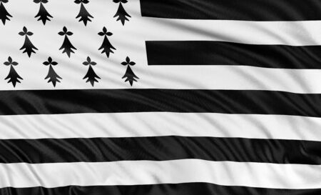 3D Brittany Flagの写真素材