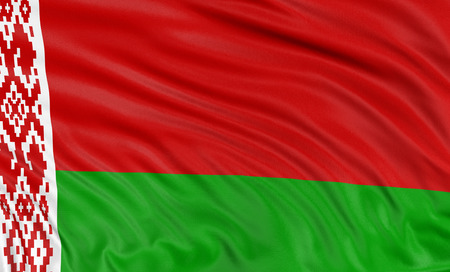 3D Belarus flagの写真素材