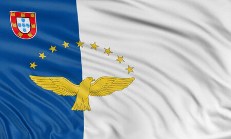 3D Azores flagの写真素材