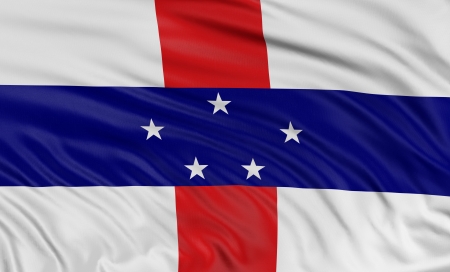 3D Netherlands Antilles flagの写真素材