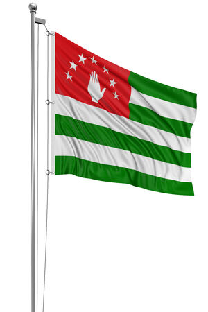 3D Abkhazia flagの写真素材