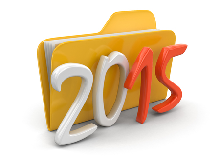 Folder and 2015 の写真素材