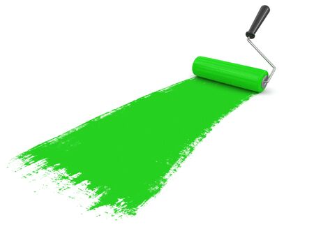 Paint roller (clipping path included)の写真素材
