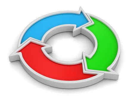 Circular Graph. Image with clipping pathの写真素材